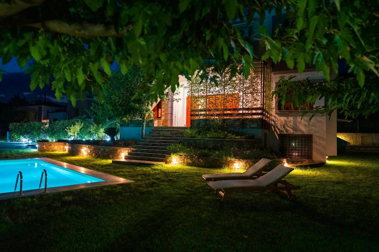 Chariklia'S House With Private Pool Villa Kato Lekhonia ภายนอก รูปภาพ