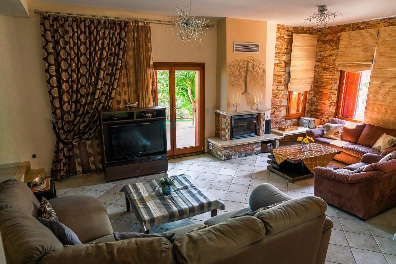 Chariklia'S House With Private Pool Villa Kato Lekhonia ภายนอก รูปภาพ