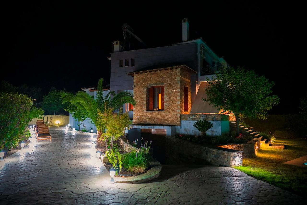 Chariklia'S House With Private Pool Villa Kato Lekhonia ภายนอก รูปภาพ