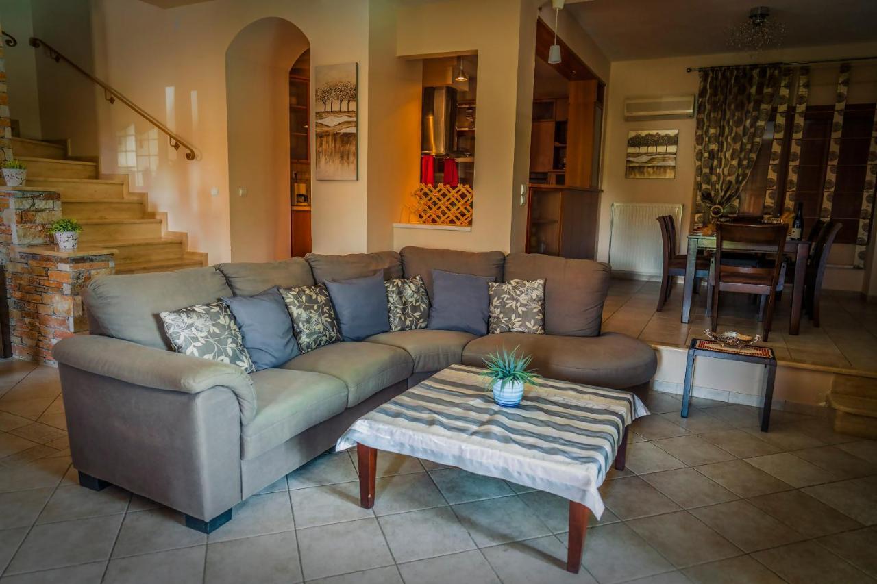 Chariklia'S House With Private Pool Villa Kato Lekhonia ภายนอก รูปภาพ